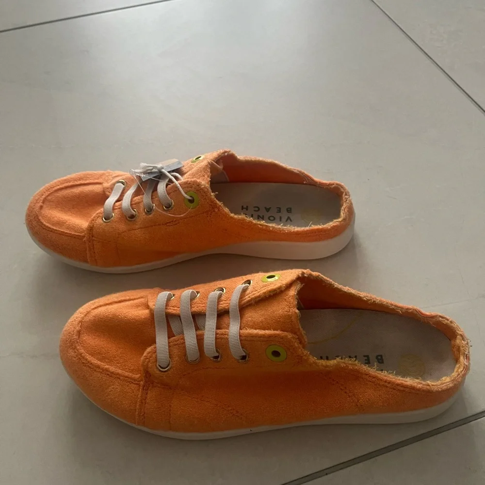 Vionic Women's Orange Slip-On Loafers - Picture 4 of 5